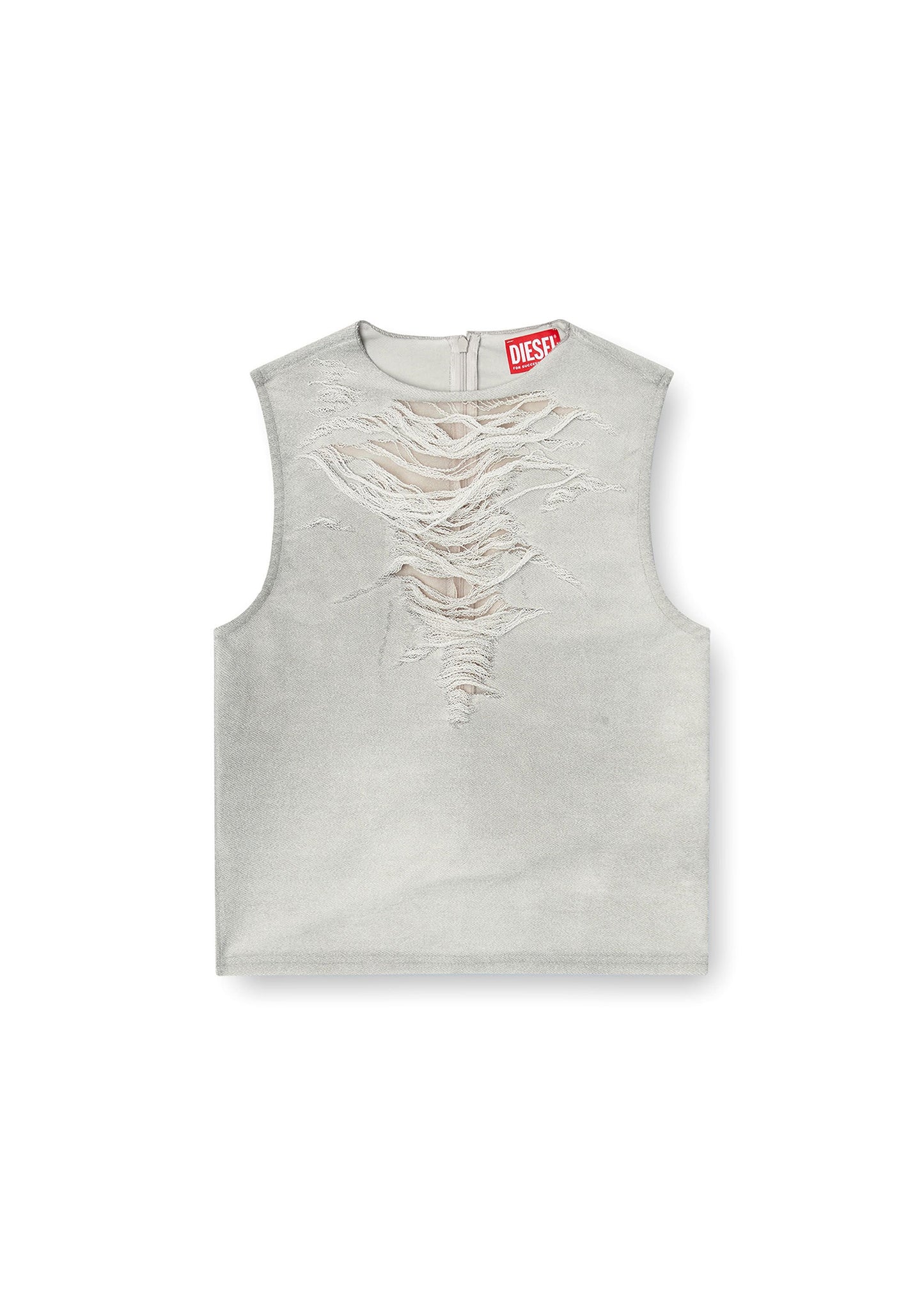 Tank Top with Distressed Front