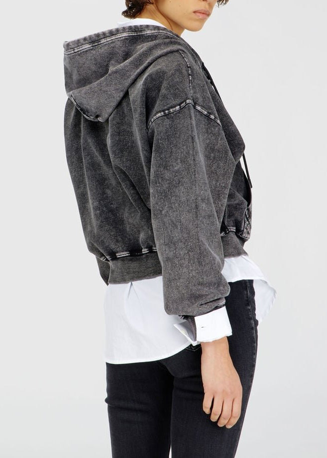F-Elycy Denim Effect Hoodie