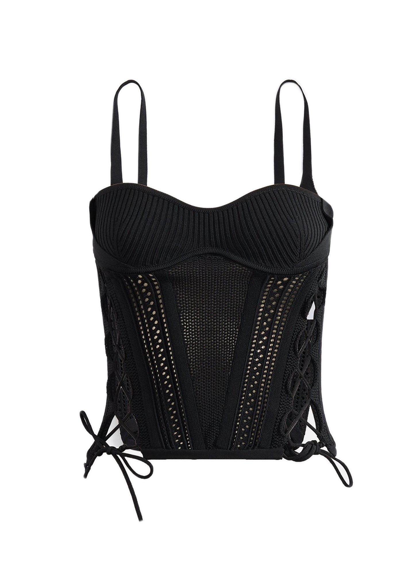 Laced Openwork Corset