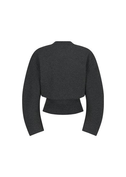 Rounded Sleeve Cardigan