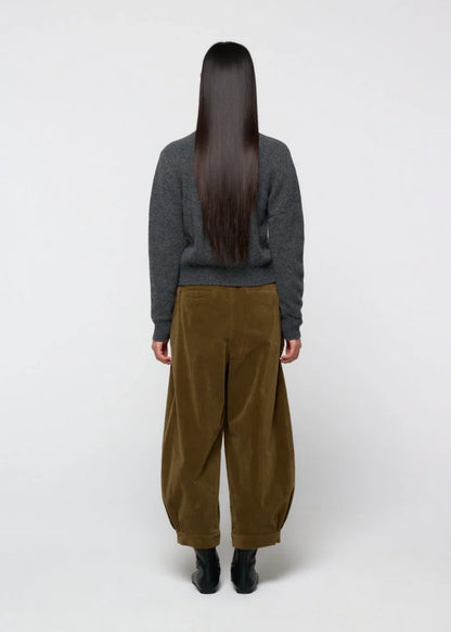 Velvet Shirring Pants
