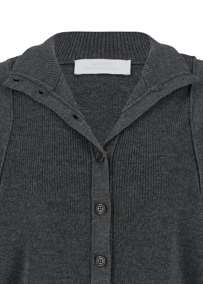 Blocking Button Up Cardigan