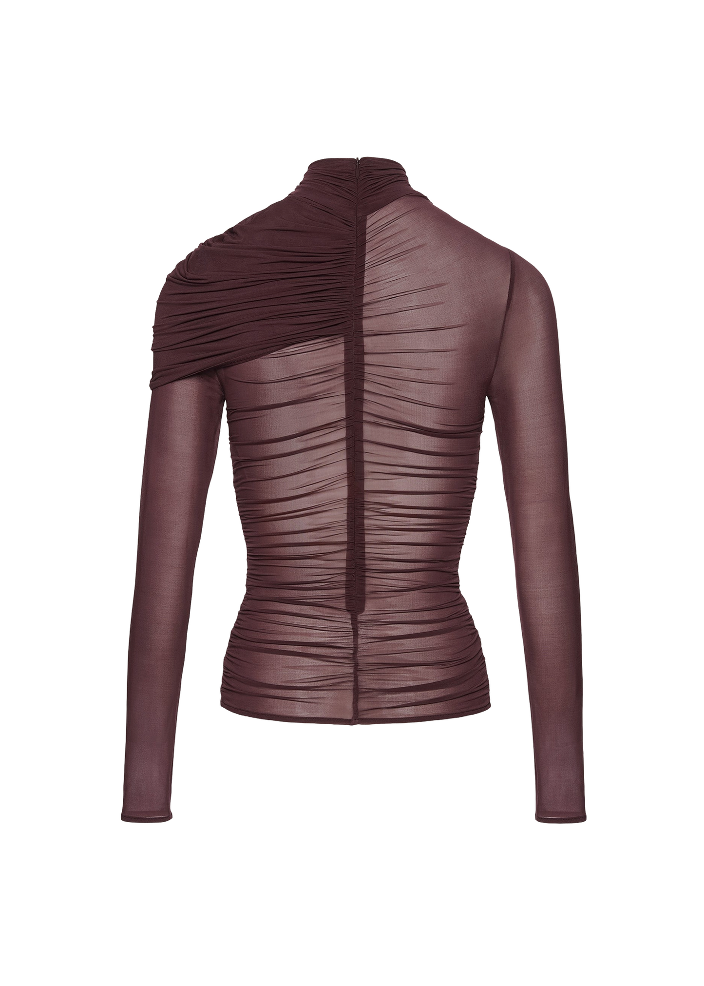 Ruched Cape-effect Top