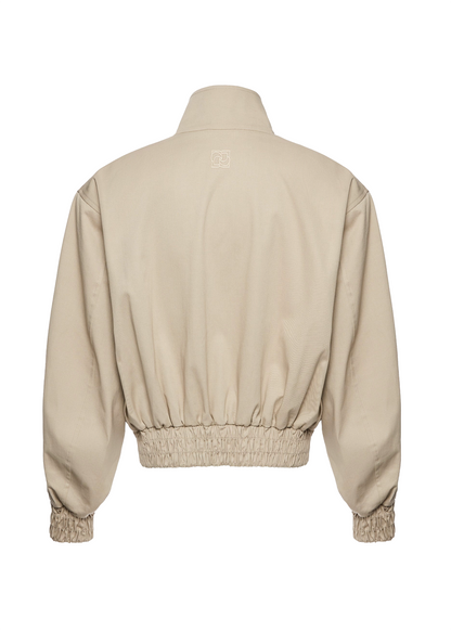 High-neck Cropped Bomber