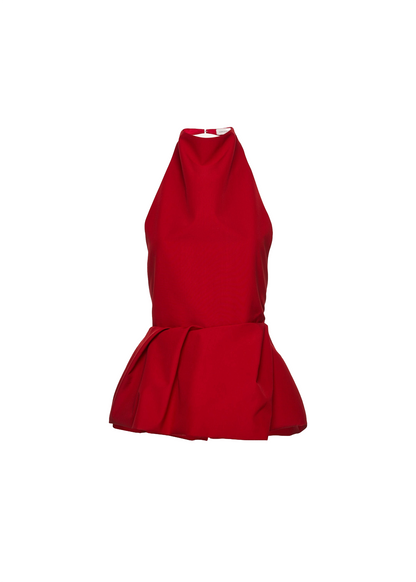 Halter Peplum Top