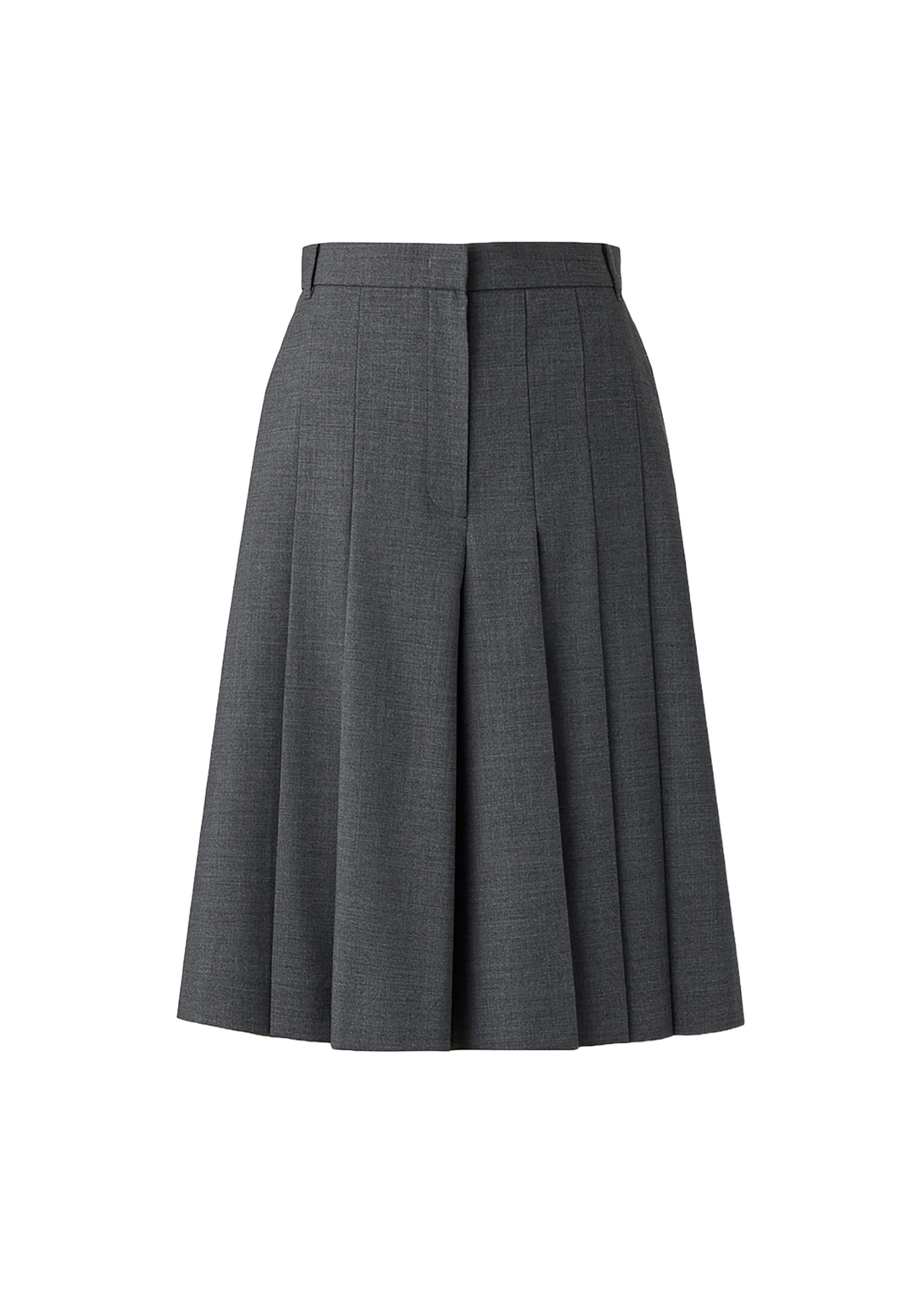 Mid-length Pleats Pants