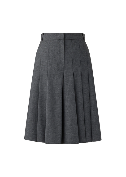 Mid-length Pleats Pants