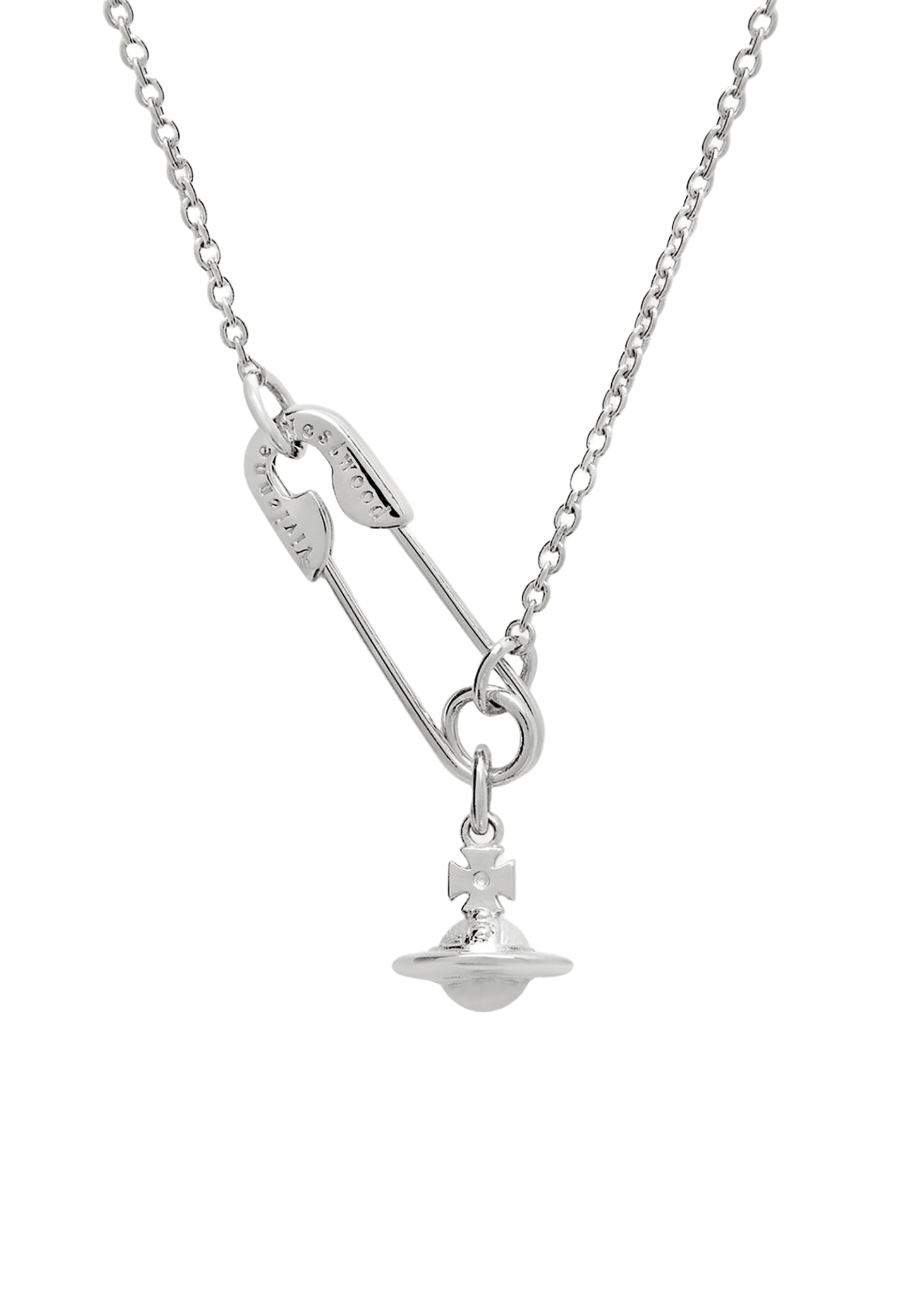 Safety Pin Pendant Necklace