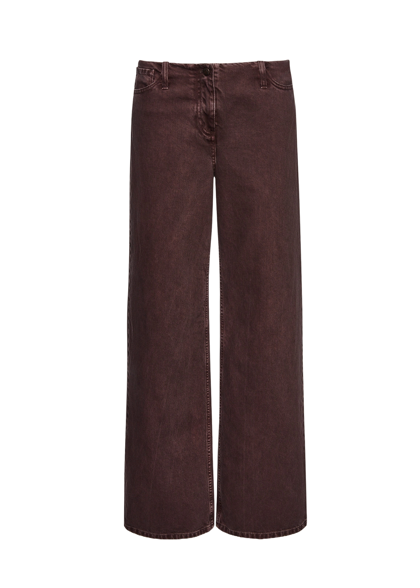 Ultra-low-waist Wide-leg Denim
