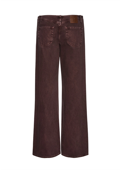 Ultra-low-waist Wide-leg Denim