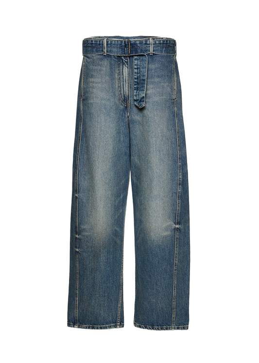 Belted Loose Leg Denim