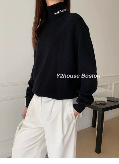 Knit Roll-neck Sweater