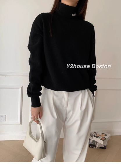 Knit Roll-neck Sweater