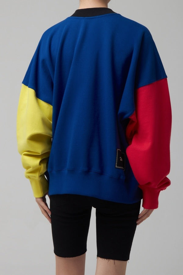 Color Blocking MTM Sweatshirt