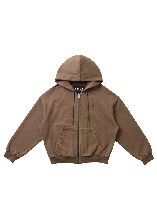 Compass Mode Loose Zip Hoodie