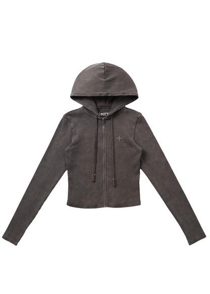 Vintage-savage Slim Sports Zip Hoodie