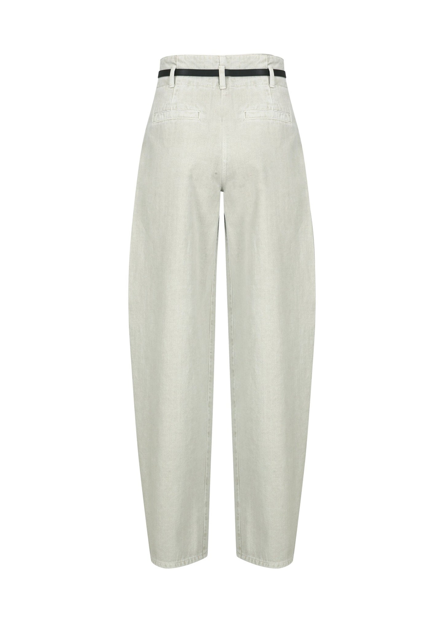 Belted Denim Pants