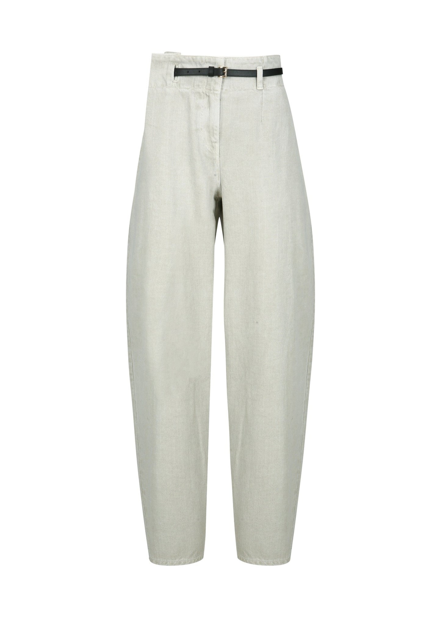 Belted Denim Pants