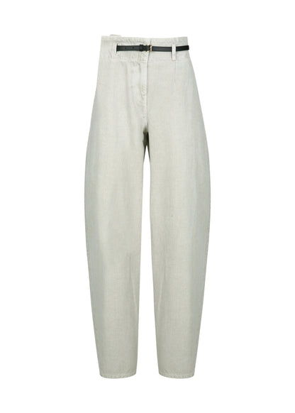 Belted Denim Pants