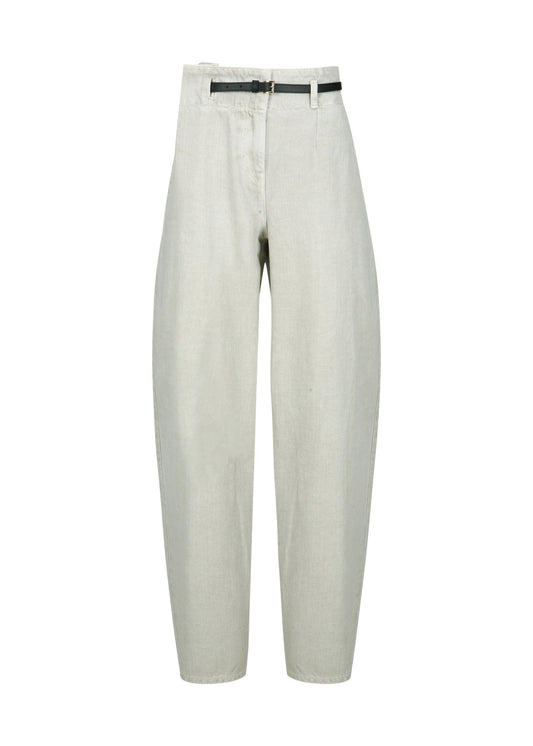 Belted Denim Pants
