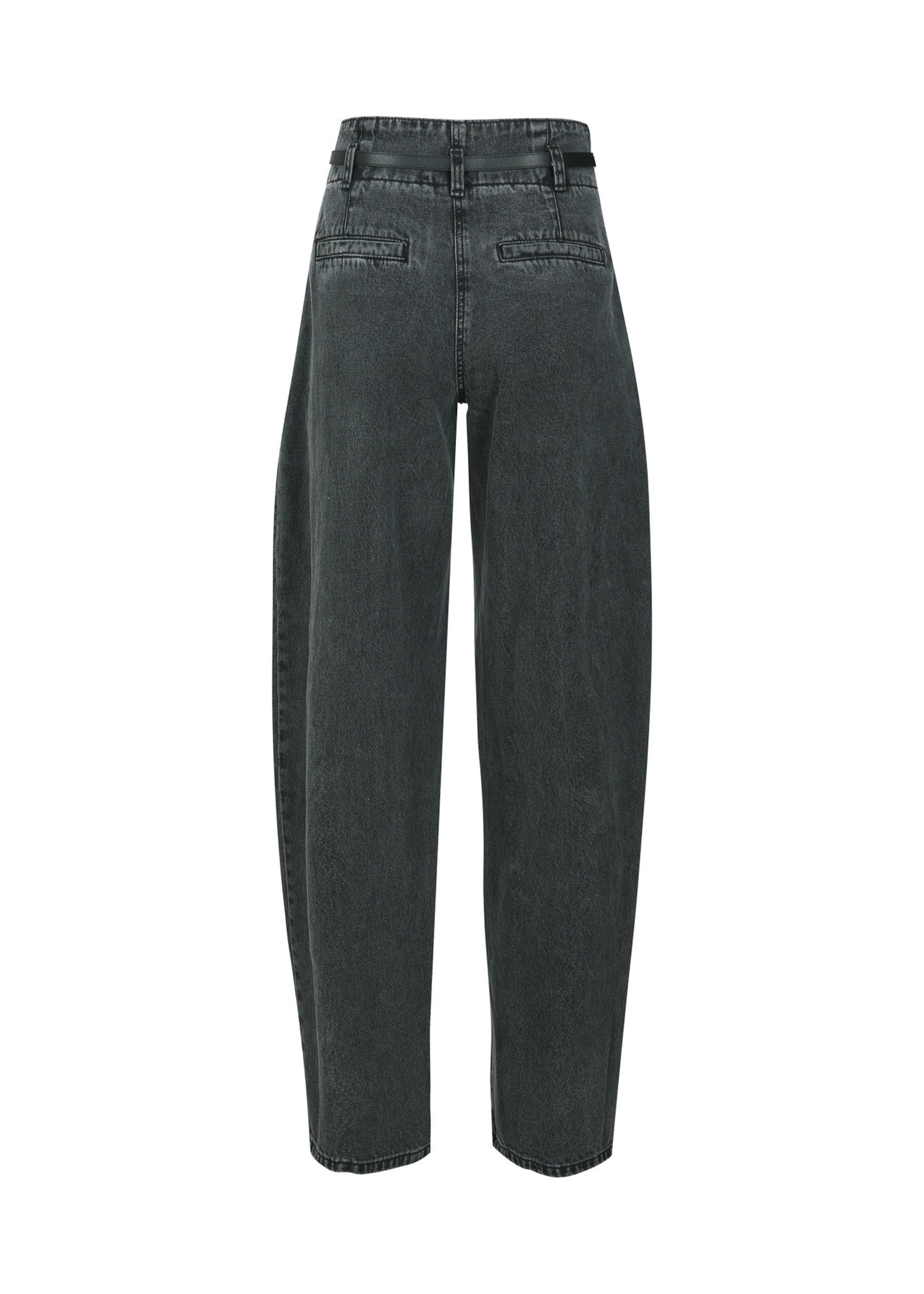Belted Denim Pants