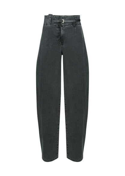 Belted Denim Pants