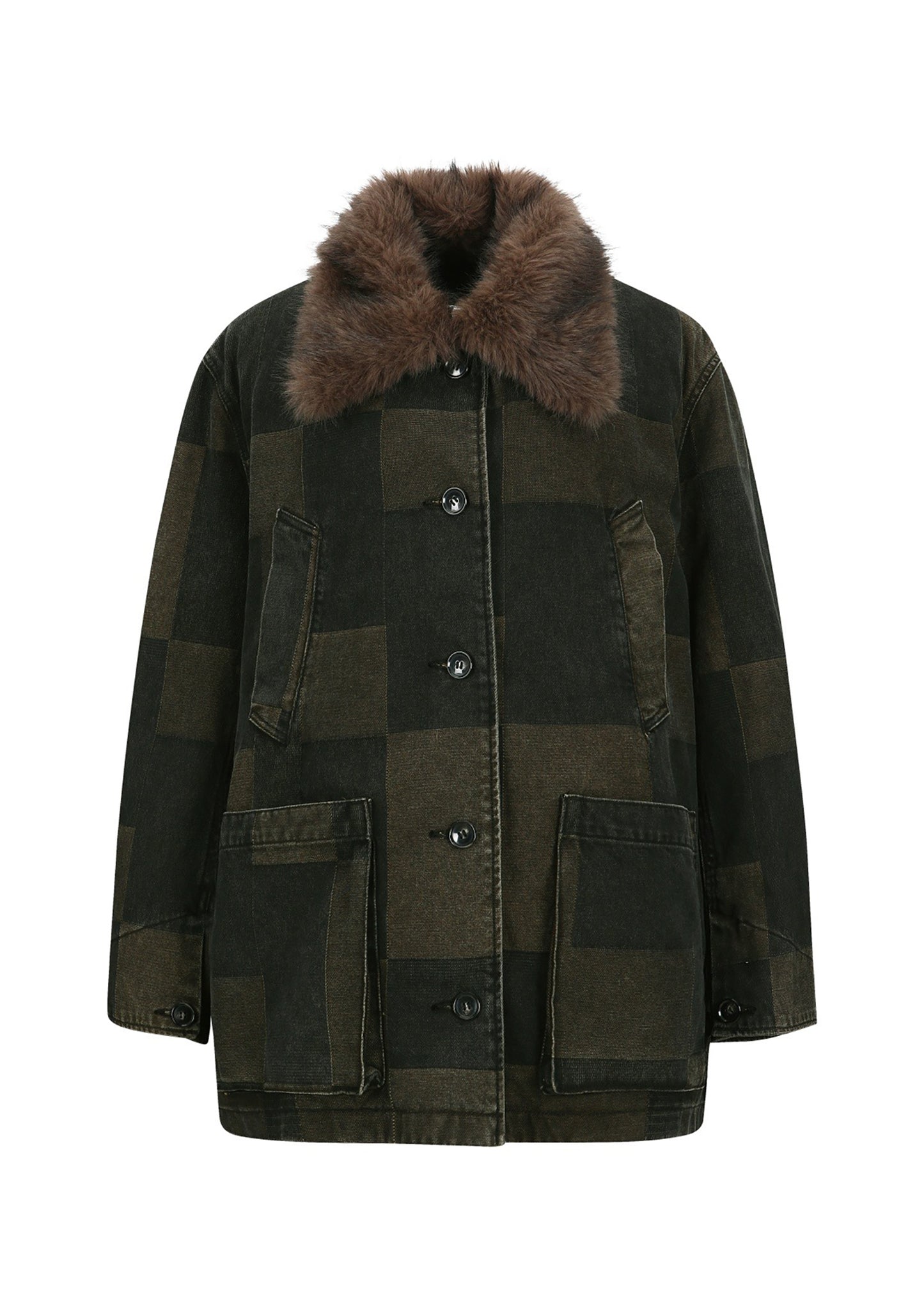Fur Lining Military Jacket