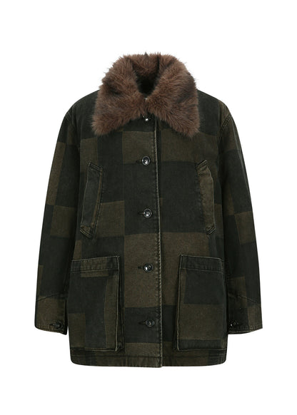 Fur Lining Military Jacket