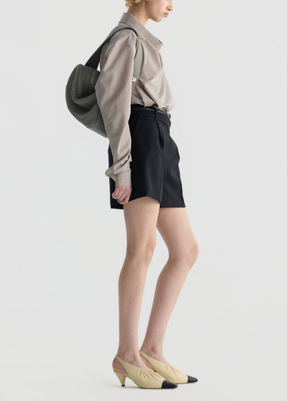 Asymmetrical Collar Detail Shirt