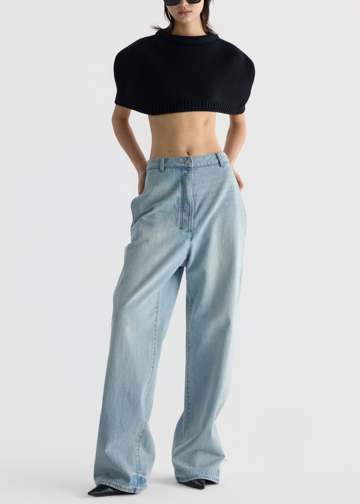 Straight-leg Denim Pants