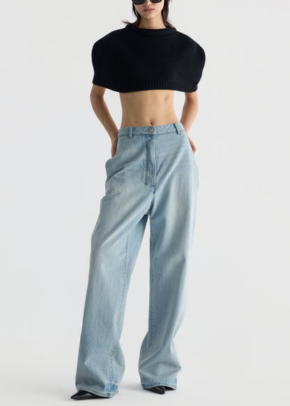 Straight-leg Denim Pants