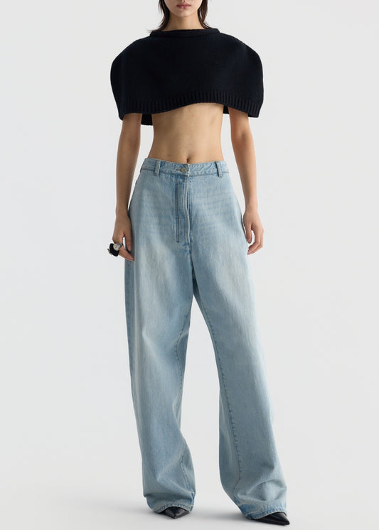 Straight-leg Denim Pants