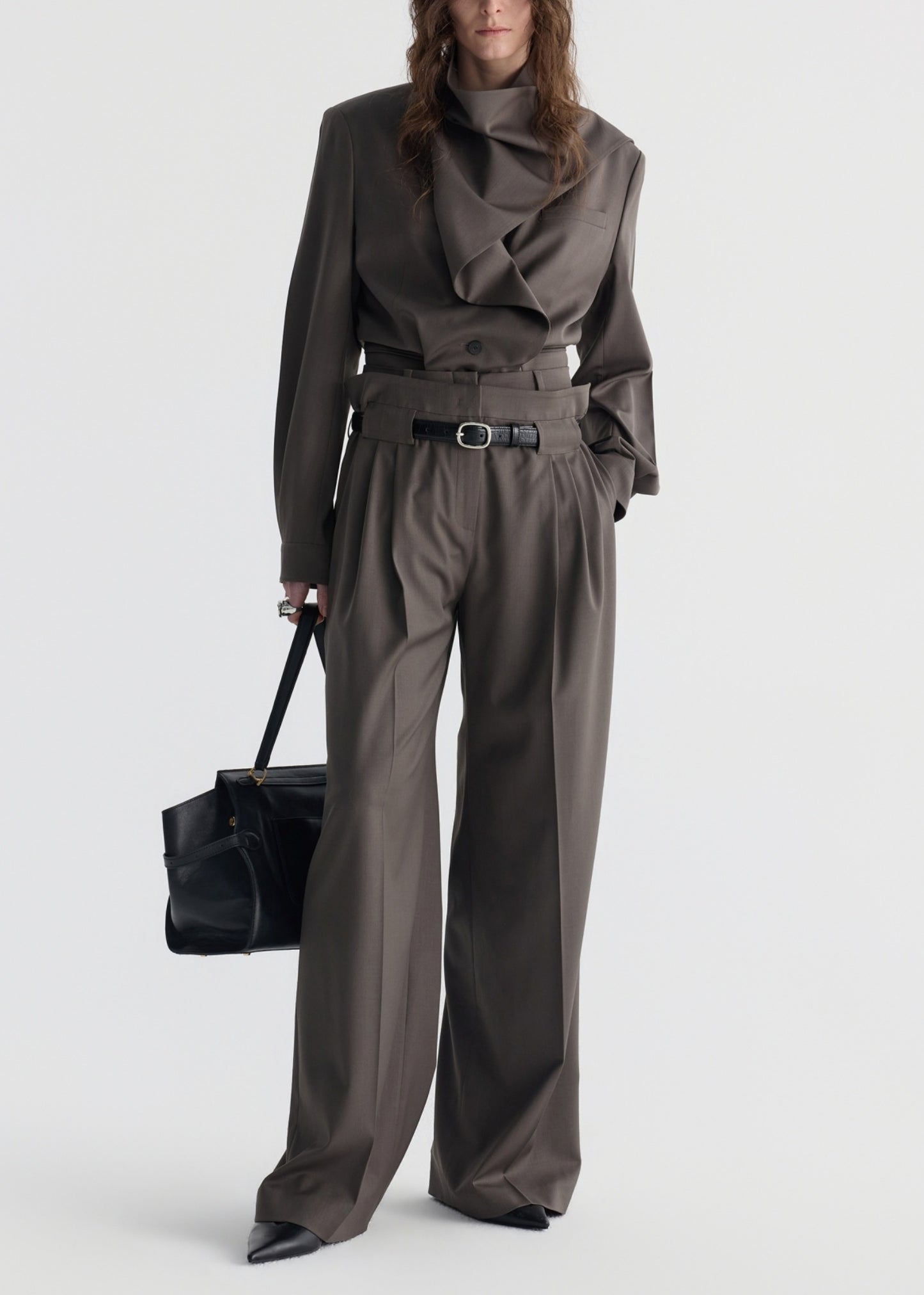 Loose-fit Belted Pants