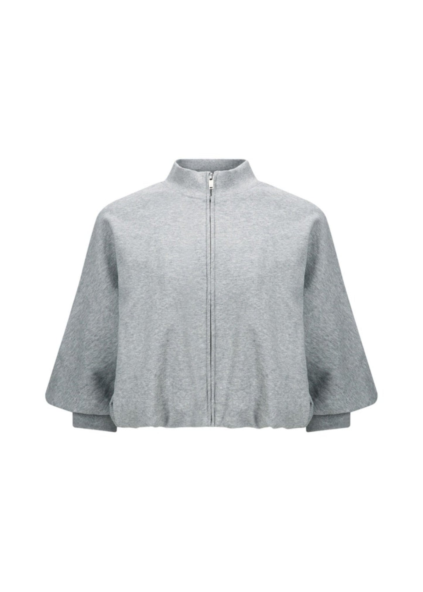 Cropped Zip Sweatshirt