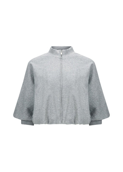 Cropped Zip Sweatshirt