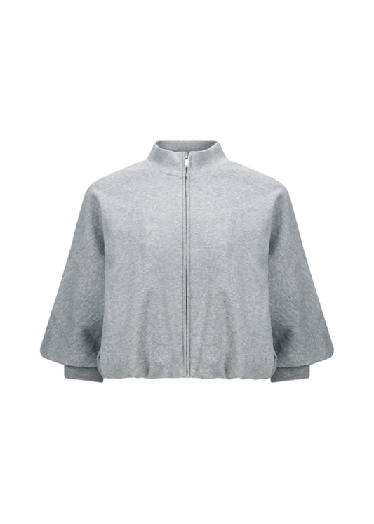Cropped Zip Sweatshirt
