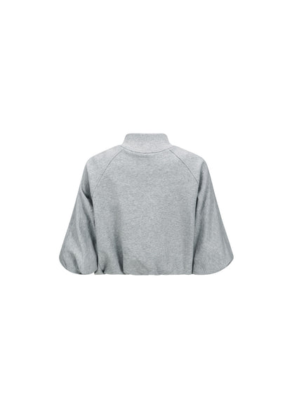 Cropped Zip Sweatshirt