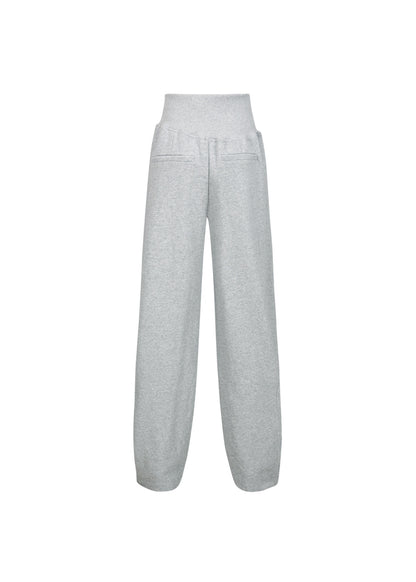 Asymmetrical-waist Pants