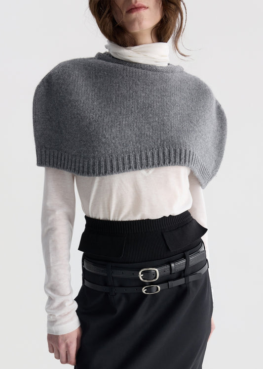 Scarf Neck Knit Top