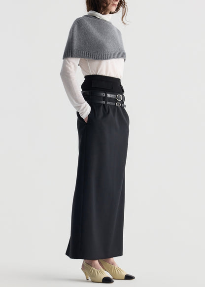Scarf Neck Knit Top