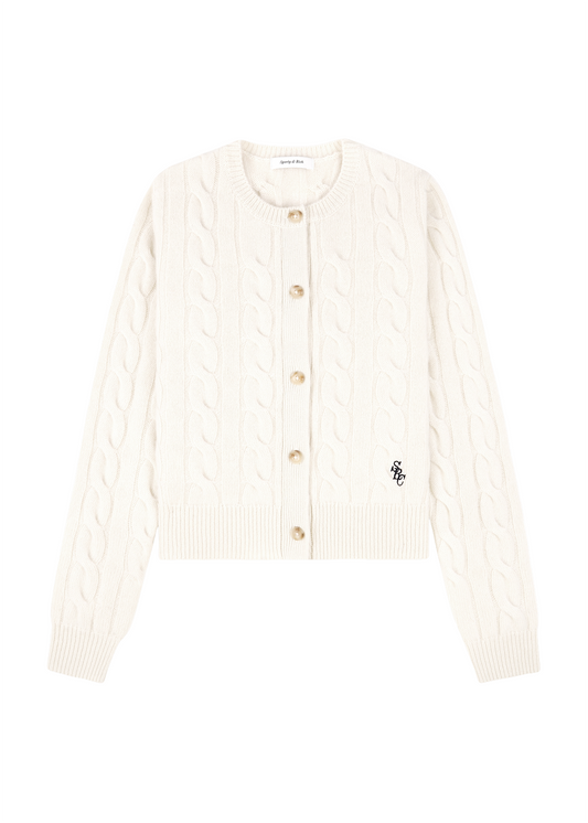 SRC Cableknit Cashmere Cardigan