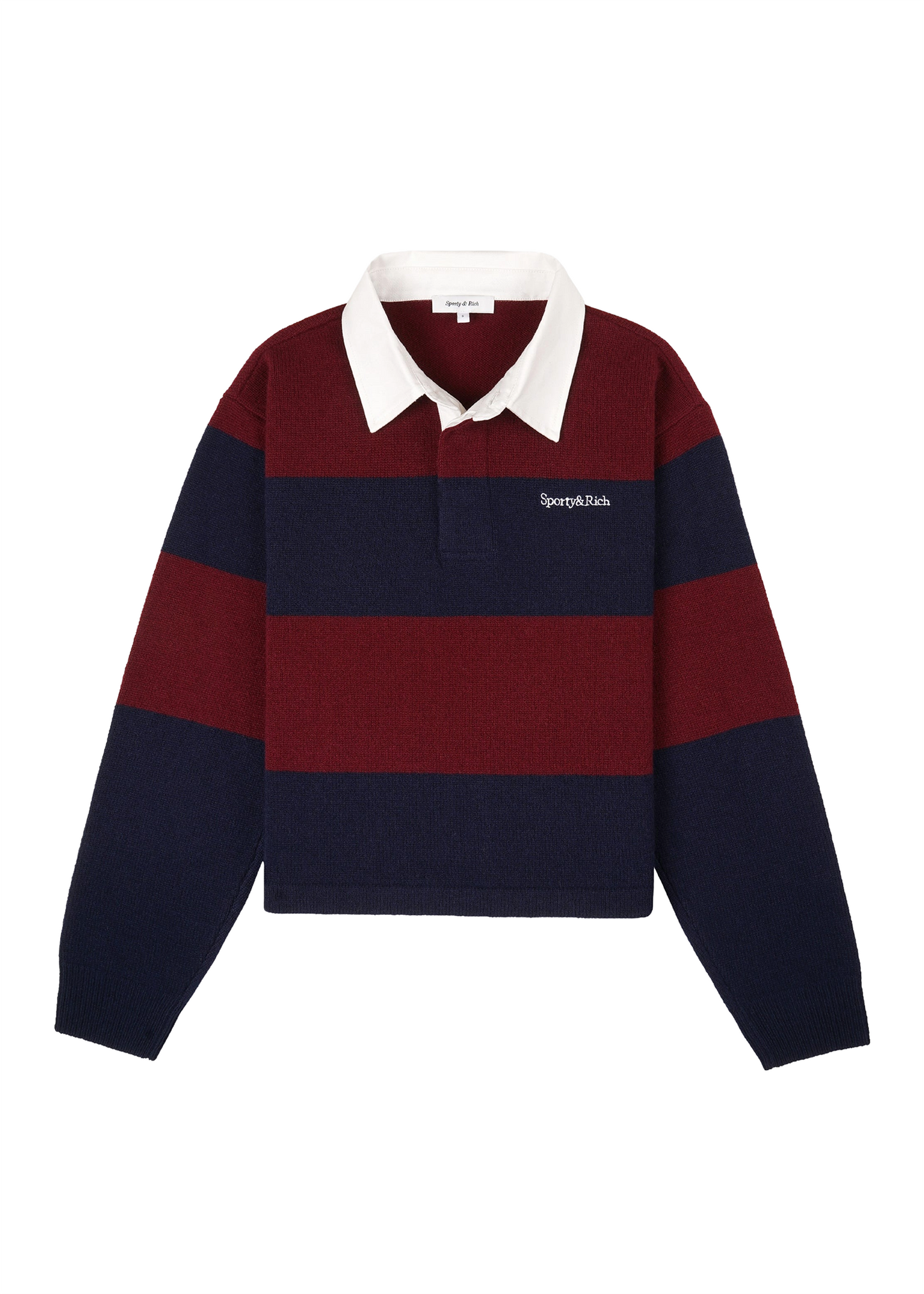 Serif Logo Cashmere Rugby Polo
