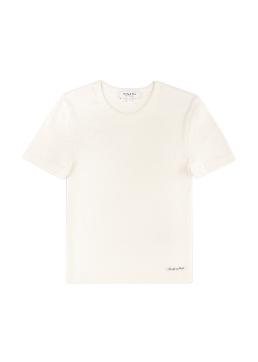 Logo Ribbed Baby Tee