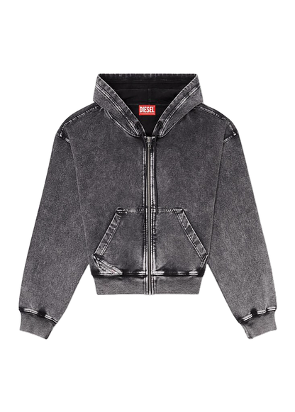 F-Elycy Denim Effect Hoodie