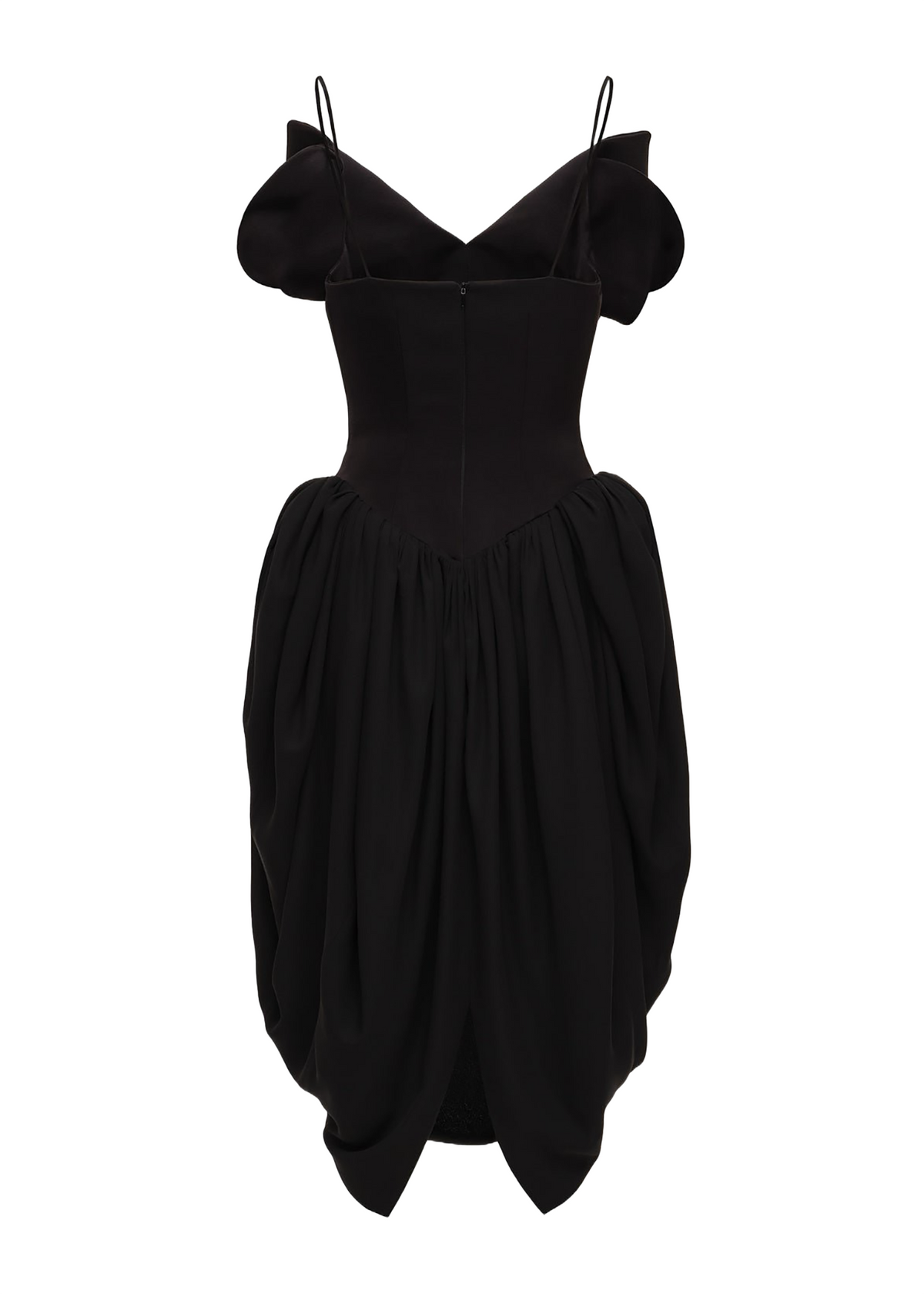V-neck Corset Midi Dress