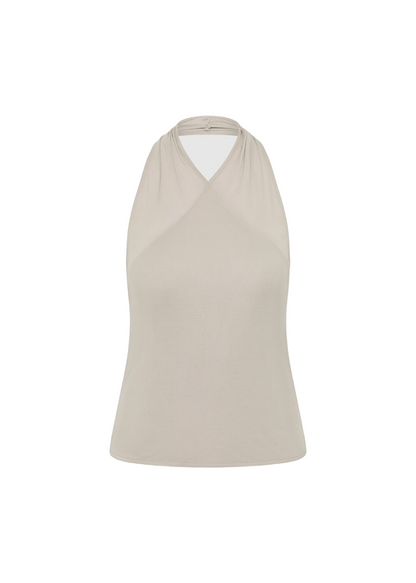 Fine Jersey Wrap Halter Top