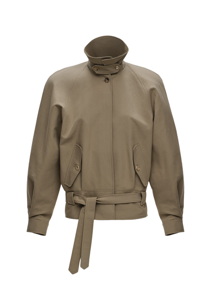 Belted Raglan Jacket