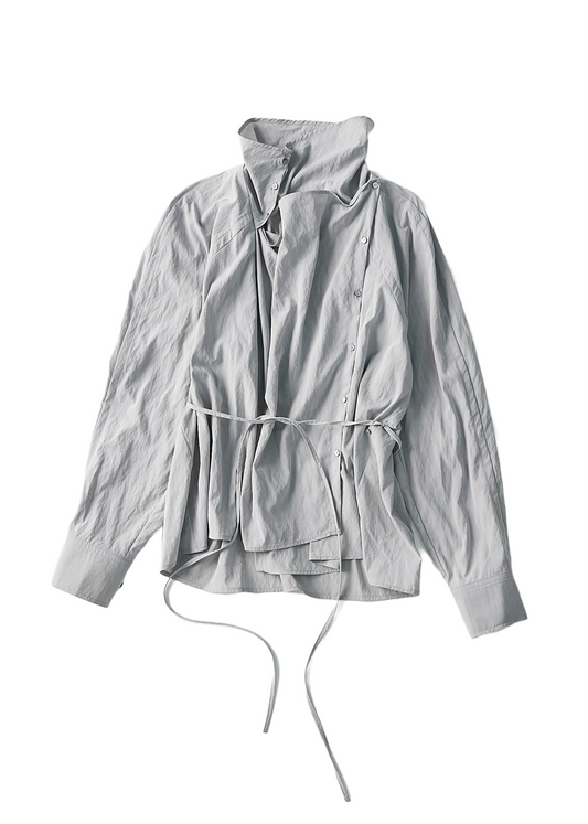 Asymmetric Draped Blouse