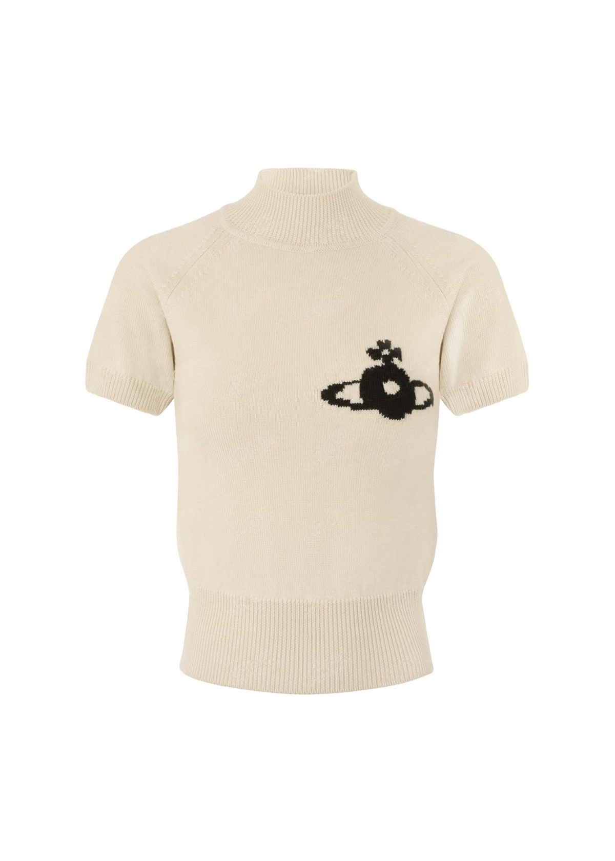 Bea Orb Short Sleeve Knitted Top