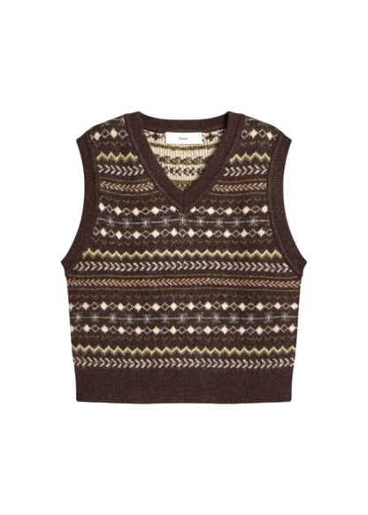 Crafted V-neck Knit Vest
